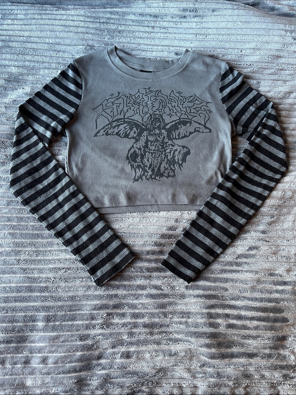Rare SWIXXZ Grey Women’s Crop Top
